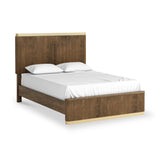 Milo Mango & Marble Walnut 4ft6 Double Fluted Bed from Roseland Furniture