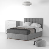 RFCS-D-NS-SS---Farrow-Cube-26HB-Divan-Linen-Look-SD-K-No-Storage-Linen-Silver---Life1 from Roseland Furniture