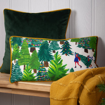 Christmas Together Tree Day 50cm Bolster Cushions