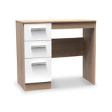 Blakely White Oak and Bardolino 3 Drawer Dressing Table  from Roseland Furniture