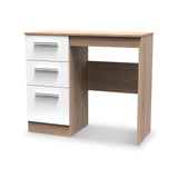 Blakely White Oak and Bardolino 3 Drawer Dressing Table  from Roseland Furniture