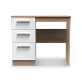 Blakely White Oak and Bardolino 3 Drawer Dressing Table  from Roseland Furniture