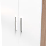 Blakely White & Light Oak 2 Door Wardrobe