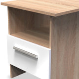 Blakely White Oak 1 Drawer Lamp Table by Roseland Furniture