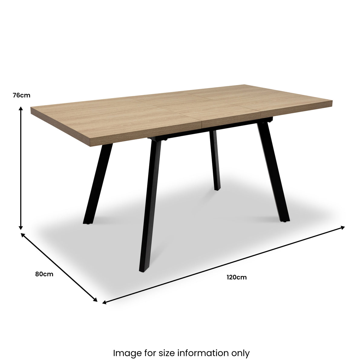 Walker-120-160cm-ext-dining-table-light-oak from Roseland Furniture