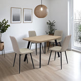 Frankie-120cm-oak-effect-dining-table-light-oak from Roseland Furniture