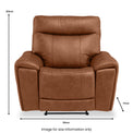 Deana-Leather-Electric-Recliner-Armchair-Tanfrom Roseland Furniture