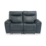 Deana-Leather-2-Seater-Electric-Recliner-Blue- from Roseland Furniture