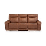 Deana-Leather-3-Seater-Electric-Recliner-Tan from Roseland Furniture