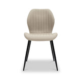 Manuelle-faux-leather-dining-chair-cream from Roseland Furniture