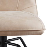 Calmore Taupe Faux Suede Dining Chair