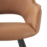 Harley Tan Faux Suede Dining Chair from Roseland Furniture