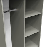 Hudson Tall Open Shelf Unit in Grey by Roseland Furniture