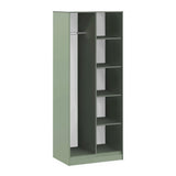 Hudson Tall Open Shelf Unit in Olive by Roseland Furniture