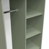 Hudson Tall Open Shelf Unit in Olive by Roseland Furniture