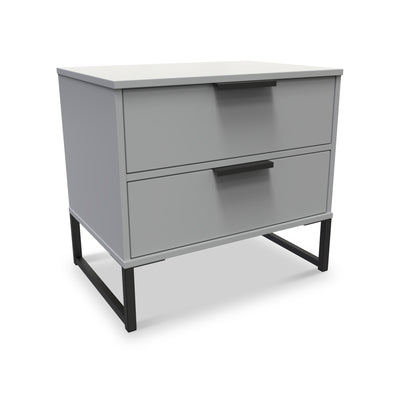 Hudson 2 Drawer Bedside Table