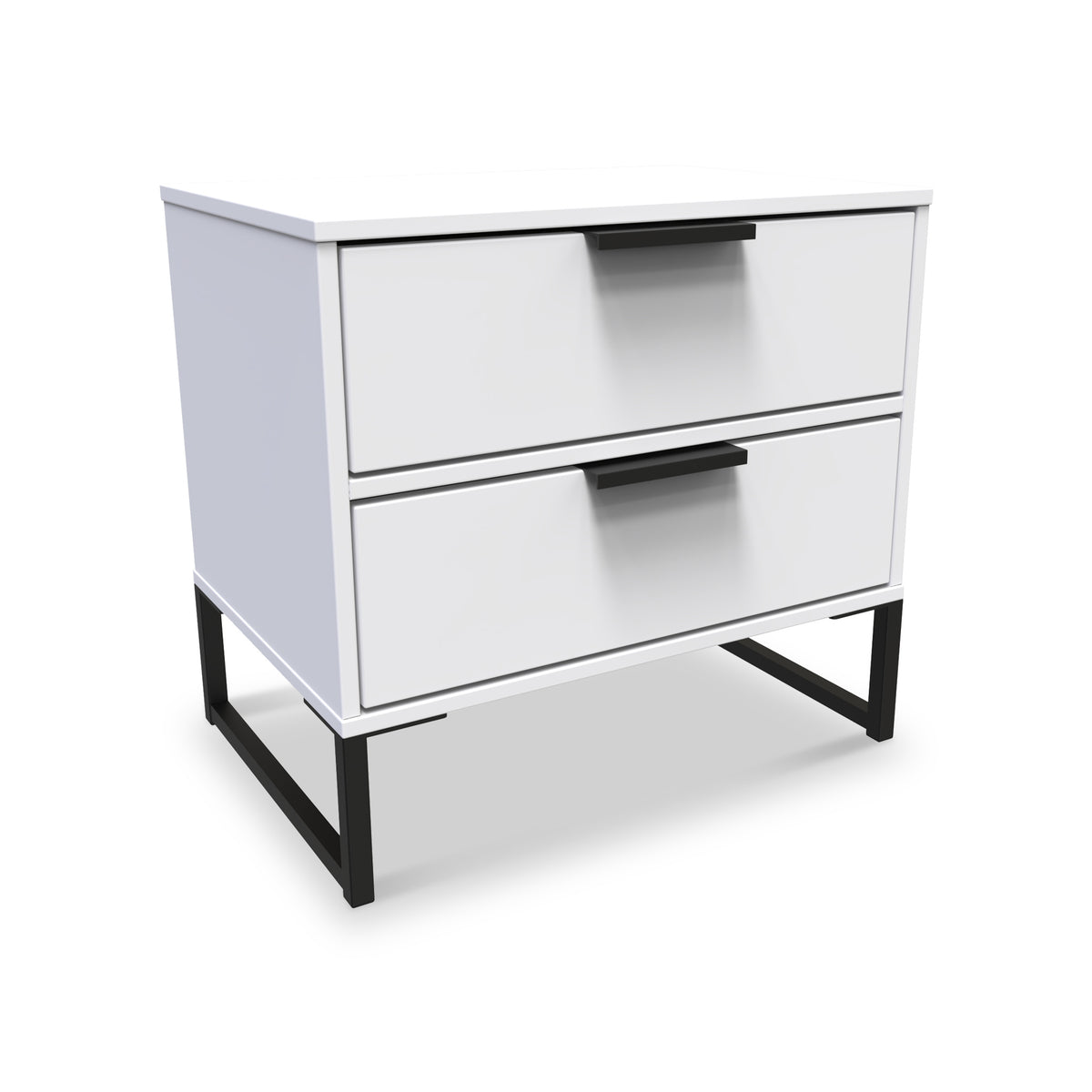 Hudson 2 Drawer Bedside Table from Roseland Furniture