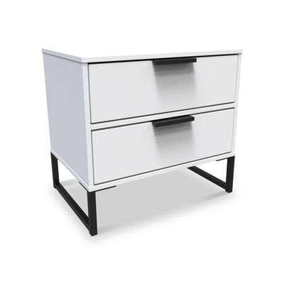 Hudson 2 Drawer Bedside Table