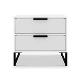 Hudson 2 Drawer Bedside Table from Roseland Furniture