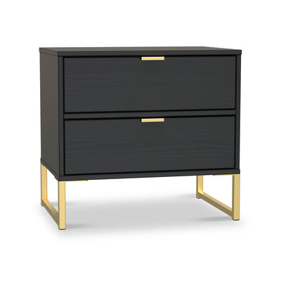 Hudson 2 Drawer Bedside Table