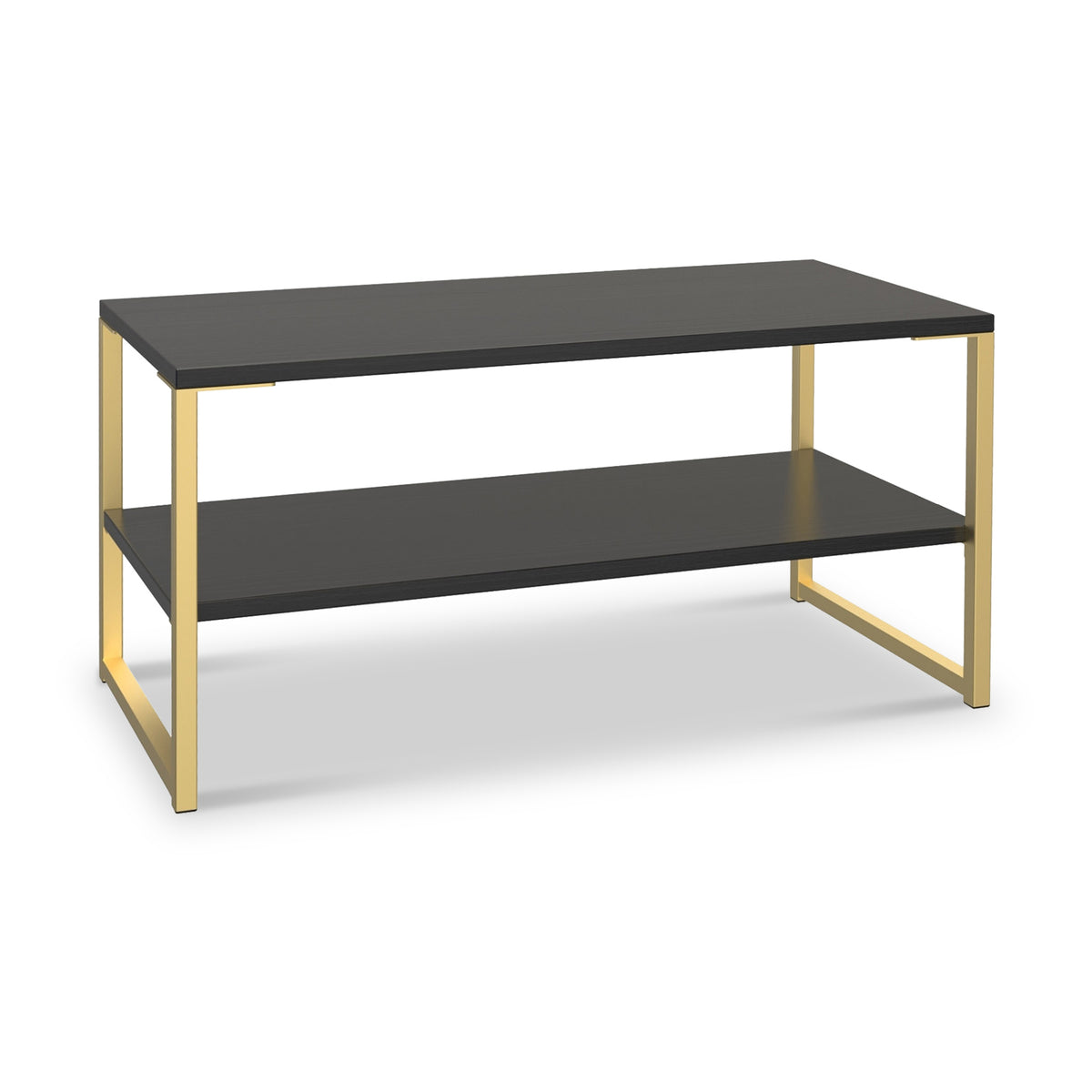 Hudson Black and Gold Coffee Table from Roseland Furniture