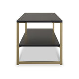 Hudson Black and Gold Coffee Table from Roseland Furniture