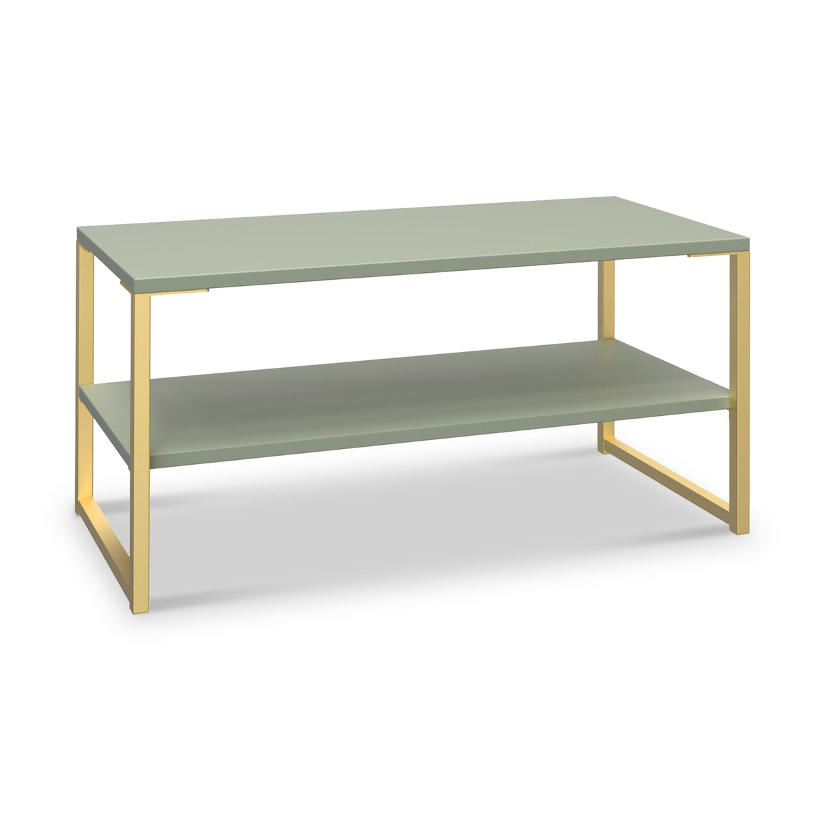 Hudson Olive and Gold Coffee Table from Roseland Furniture