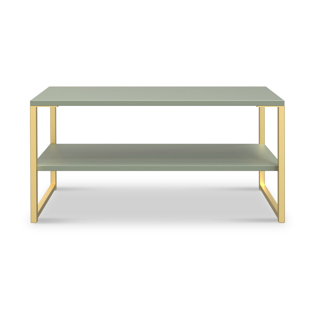 Hudson Olive and Gold Coffee Table from Roseland Furniture