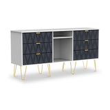 Geo 6 Drawer Sideboard from Roseland Furniture