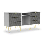 Geo 6 Drawer Sideboard from Roseland Furniture