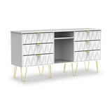 Geo 6 Drawer Sideboard from Roseland Furniture