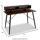 Axel Smart Desk Walnut from Roseland Furniture