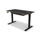 Gino Black Smart Electric Height Adjustable Desk with Storage Drawer from Roseland Furniture