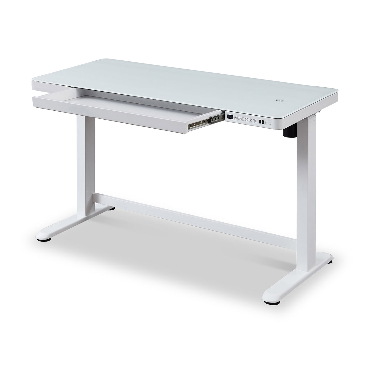 Juno Standing Desk White from Roseland Furniture