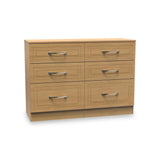 Killgarth Oak 6 Drawer Wide Chest from Roseland Furniture