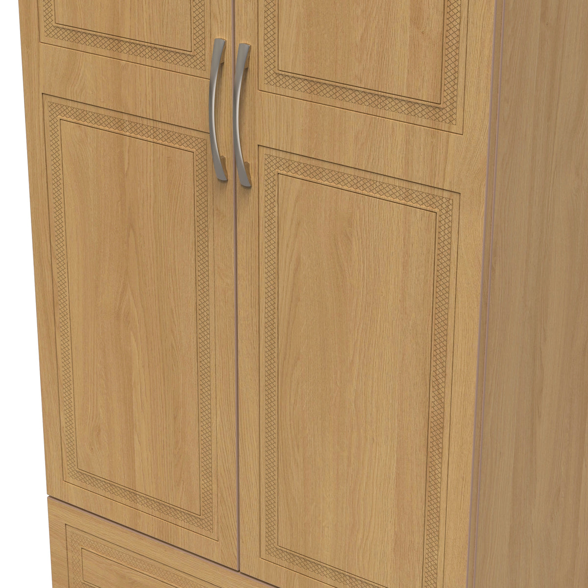 Killgarth Oak 2 Door 2 Drawer Wardrobe