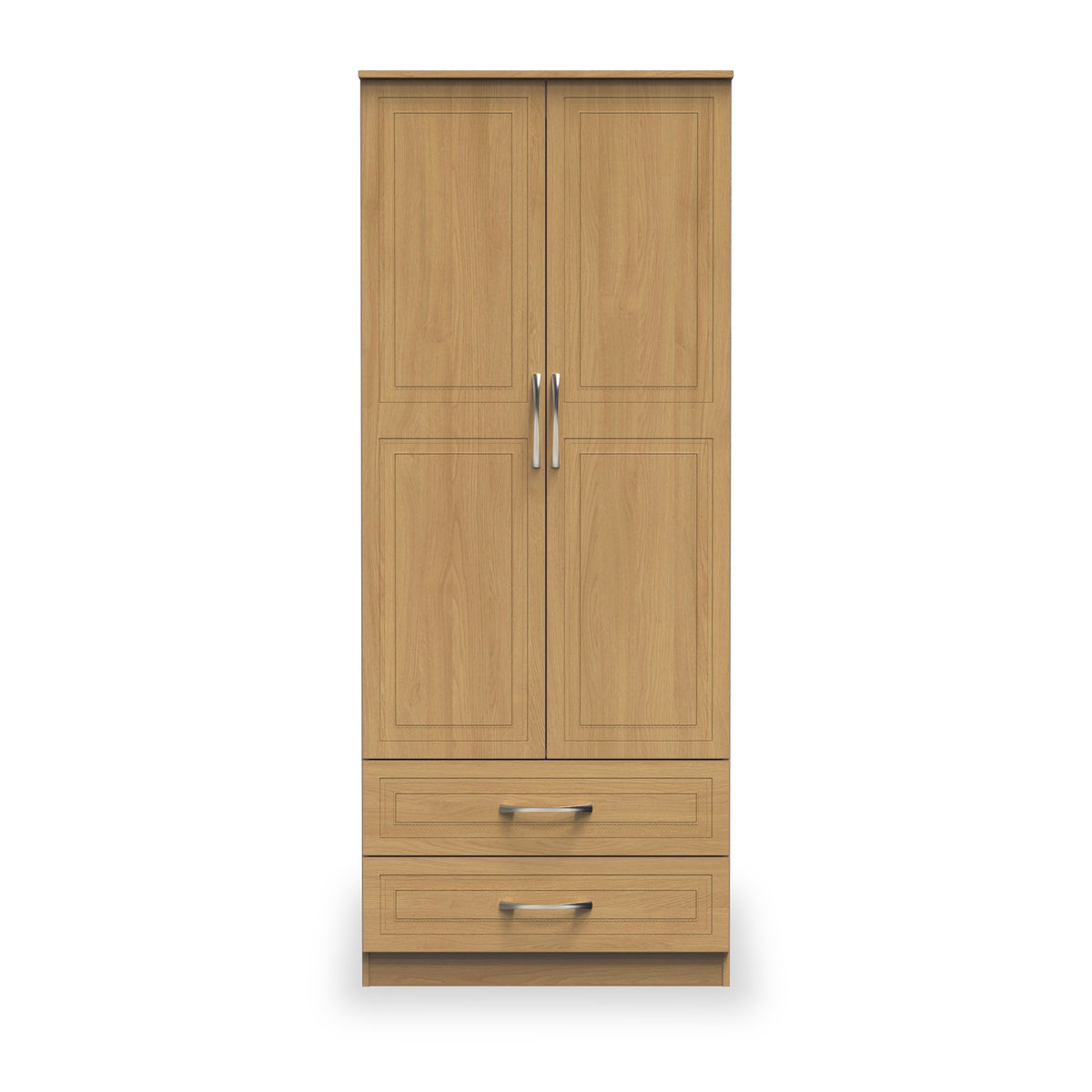 Killgarth Oak 2 Door 2 Drawer Wardrobe