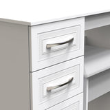 Killgarth 3 Drawer White Dressing Table Set by Roseland Furniture