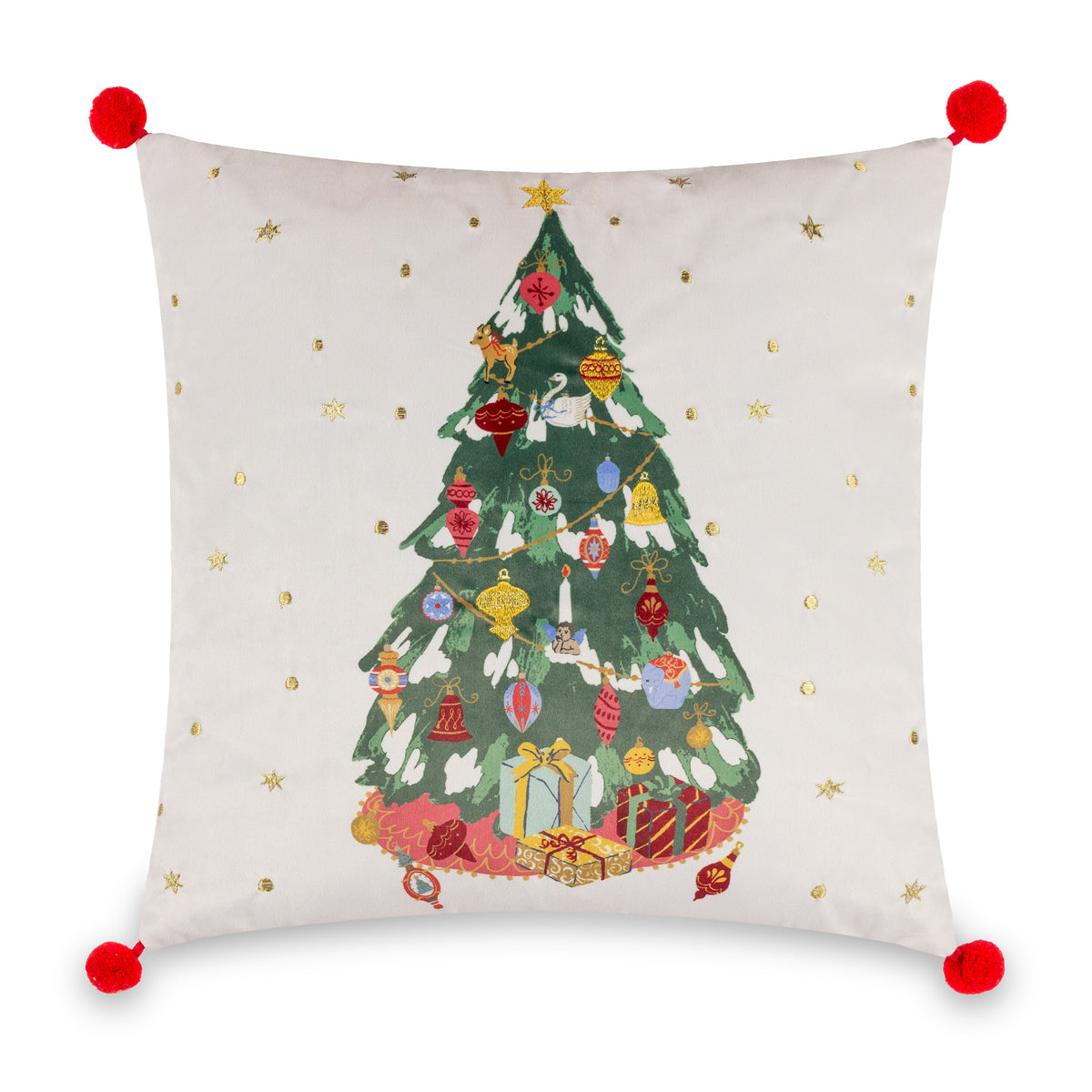 Deck the Halls Tree 43x43 Cushion by Roseland Furniture