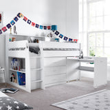 Daltrey White Single Mid Sleeper Bed