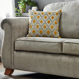 Ashwood-3-seater-sofa-ochre-cushions-grey from Roseland Furniture