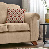 Ashwood-3-seater-sofa-burnt-orange-cushions-mink from Roseland Furniture