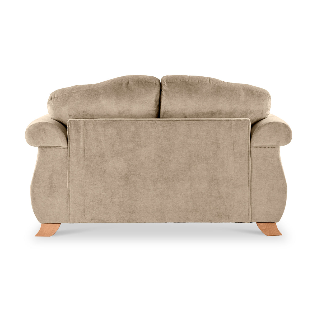 Ashwood-2-seater-sofa-burnt-orange-cushions Mink from Roseland Furniture