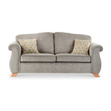 Ashwood-3-seater-sofa-ochre-cushions-grey from Roseland Furniture