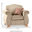 Ashwood-armchair-burnt-orange-cushions-mink from Roseland Furniture