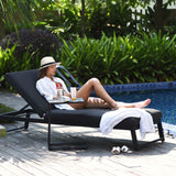 Maze Allure Charcoal Sunlounger