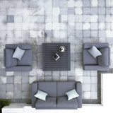 Maze Ethos Flanelle Grey 2 Seat Outdoor Sofa Set