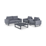 Maze Ethos Flanelle Grey 2 Seat Outdoor Sofa Set