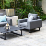 Maze Ethos Flanelle Grey 2 Seat Outdoor Sofa Set