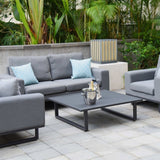 Maze Ethos Flanelle Grey 2 Seat Outdoor Sofa Set